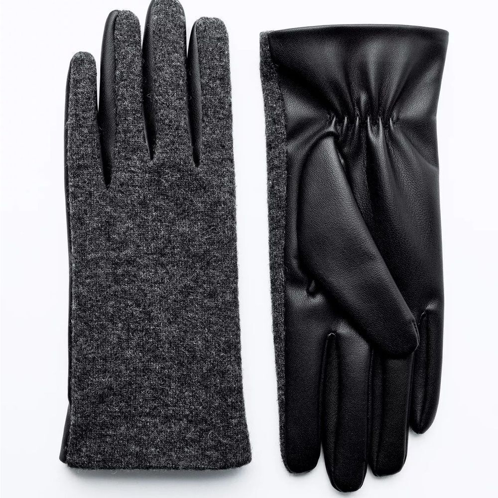 Zara Short Wool Gloves New